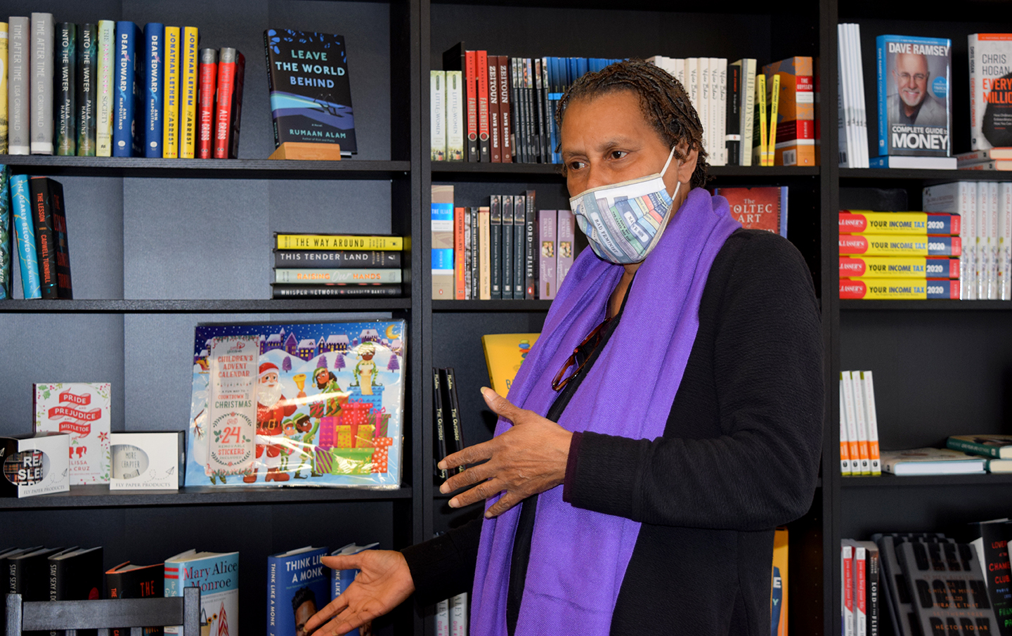 Turning Page Bookshop owner VaLinda Miller sought out pandemic relief through grants and loans for her store in Goose Creek, but the process has been complex and unreliable, she said. (Photos/Teri Errico Griffis)