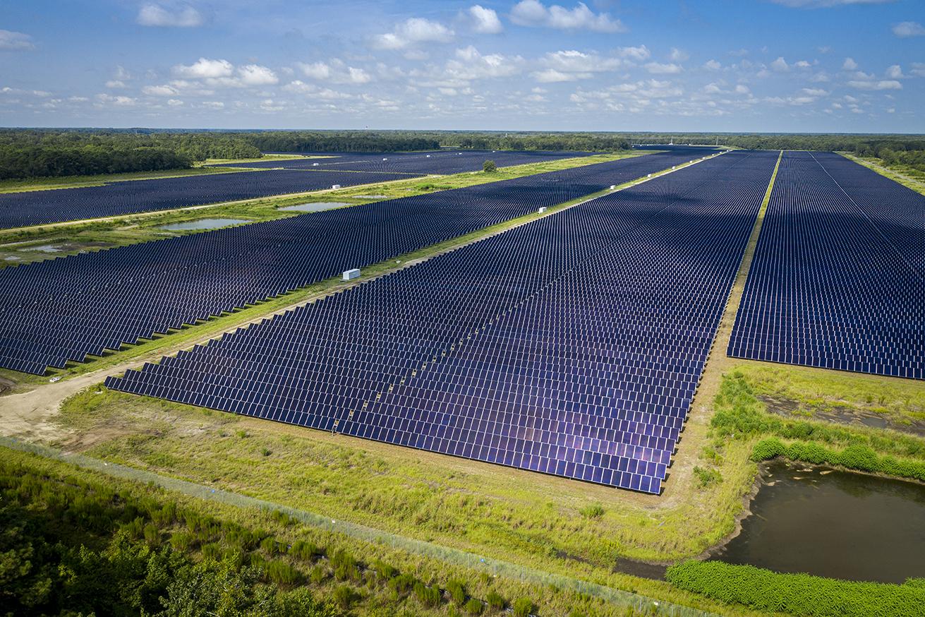 The Seabrook Solar Farm in Beaufort is a 72-megawatt solar production facility owned by Dominion Energy. (Photo/Provided)