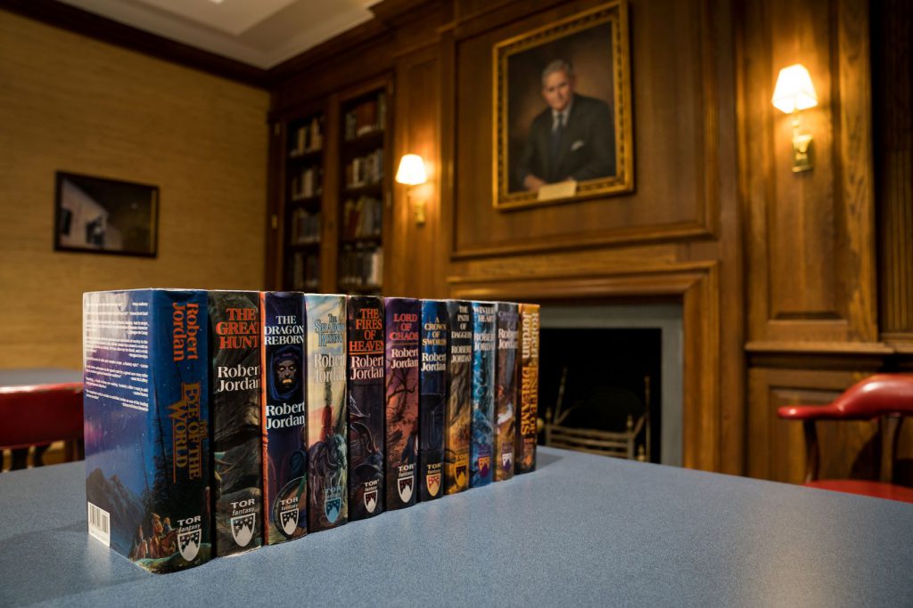 The Citadel keeps The Wheel of Time in the Rare Books Room in the Daniel Library on Campus. (Photo/The Citadel)