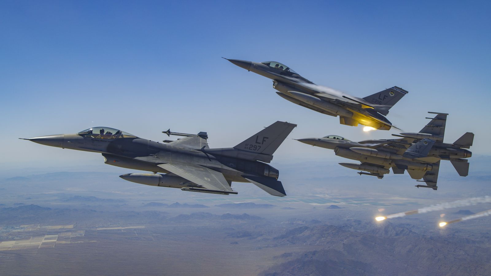 F-16 Fighting Falcons make up the largest fleet of aircraft in the airforce. (Photo/Provided)