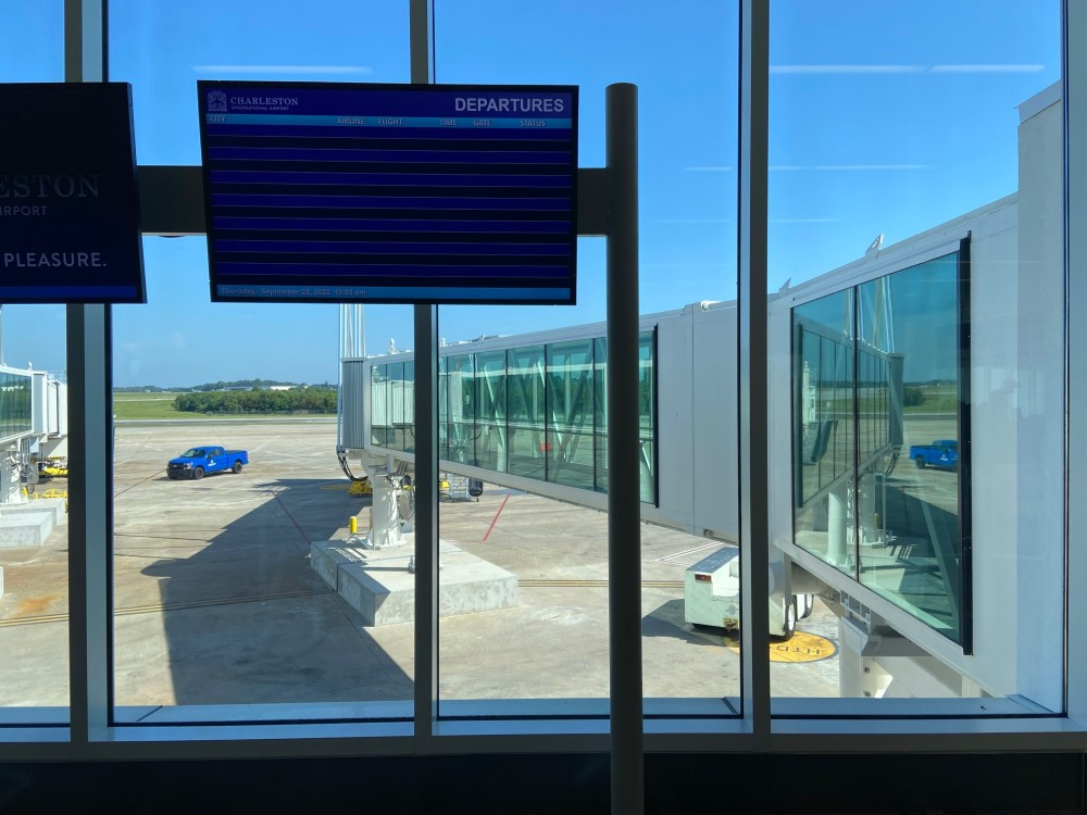 The Charleston International Airport boosted gate capacity and became one of the few airports in the country to have a glass-walled walkway. (Photo/Jenny Peterson)