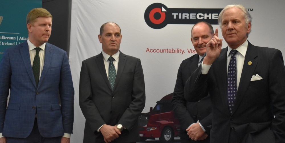 In Greenville March 13 to open a new office for Irish company TireCheck, Gov. Henry McMaster said he had already notified SBA that South Carolina wanted to make be eligible for small-business assistance. (Photo/Molly Hulsey)
