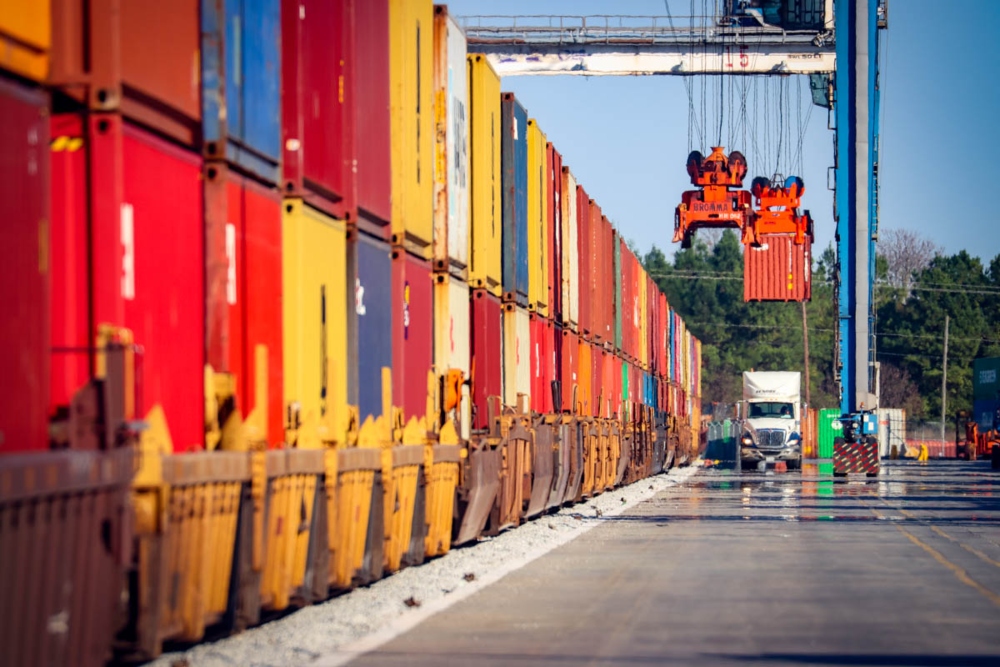 Inland Port Greer had a record month in August. (Photo/English Purcell)