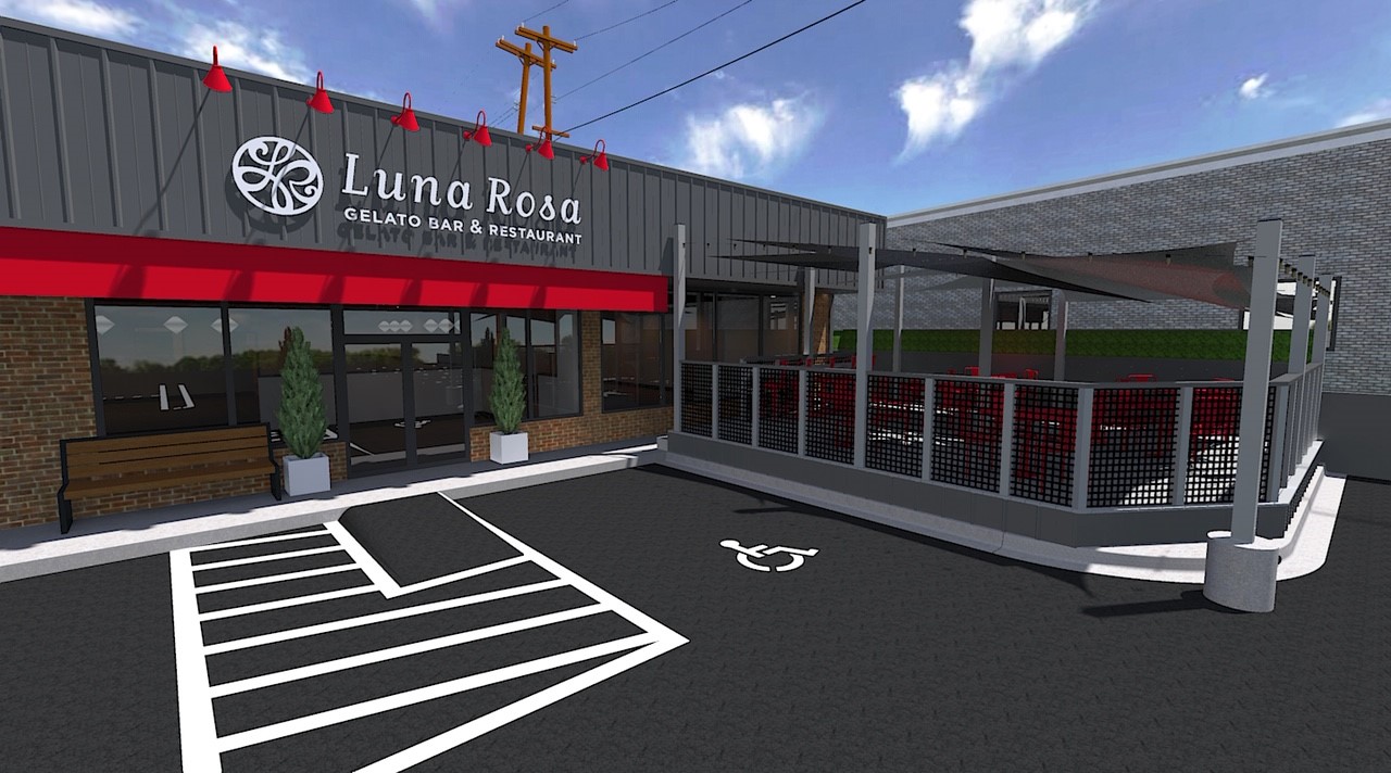 Mauldin and Greenville's central business district remain promising locations for retail properties, according to market experts, especially venues with outdoor space like Mauldin's new Luna Rosa Gelato Bar and Restaurant. (Rendering/Provided)