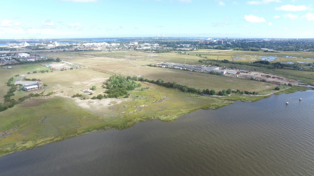 The plan calls for creating multiple entertainment venues and a waterfront park along the Ashley River. (Photo/Highland Resources)