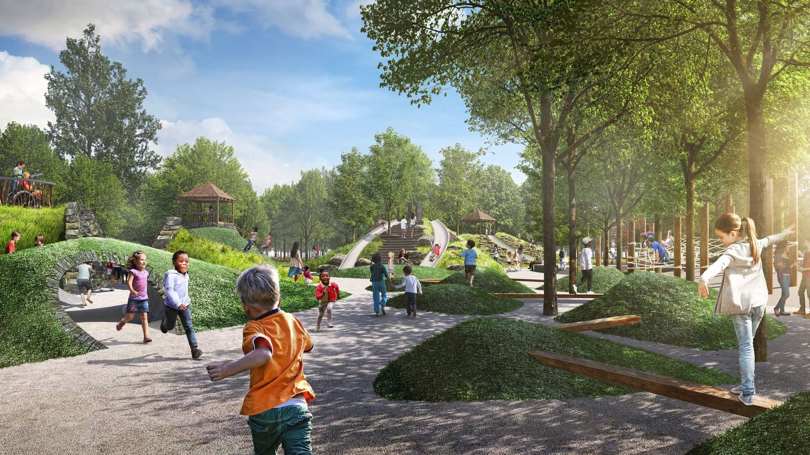 Synnex has made numerous donations to Greenville area charities and projects, including the incoming playground at Unity Park. (Rendering/Provided)