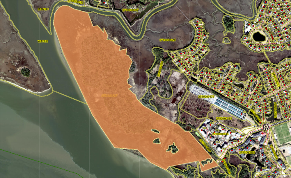 The S.C. Ports Authority bought this tract of land in 1997 as a proposed site for a container terminal, but the plan never came to fruition. (Map/S.C. Ports Authority)