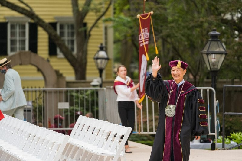 Andrew Hsu's contract as president of the College of Charleston has been extended through June 2027. (Photo/Provided)