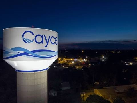 The city of Cayce's new water tank has won a national award. (Photo/Provided)