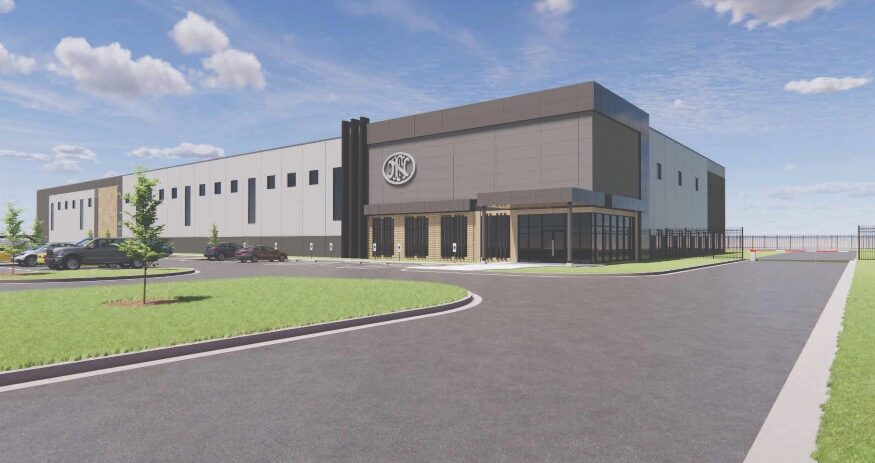 A $20 million gun factory is going up in Pickens County near Easley. The plant will be the second in the state for the company, which is known for making military and police weapons. (Rendering/MCA)